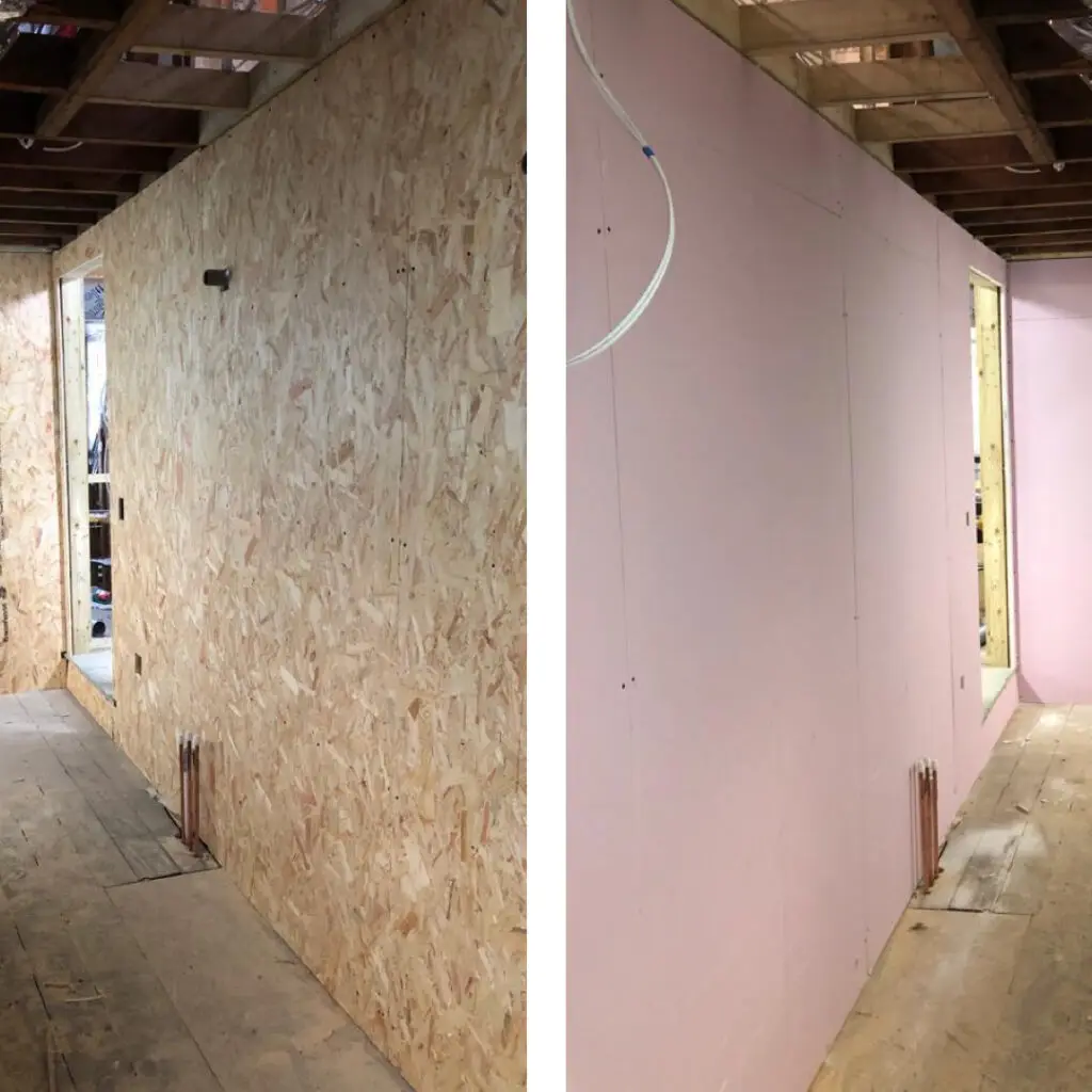 ply pattress partition fireline drywall