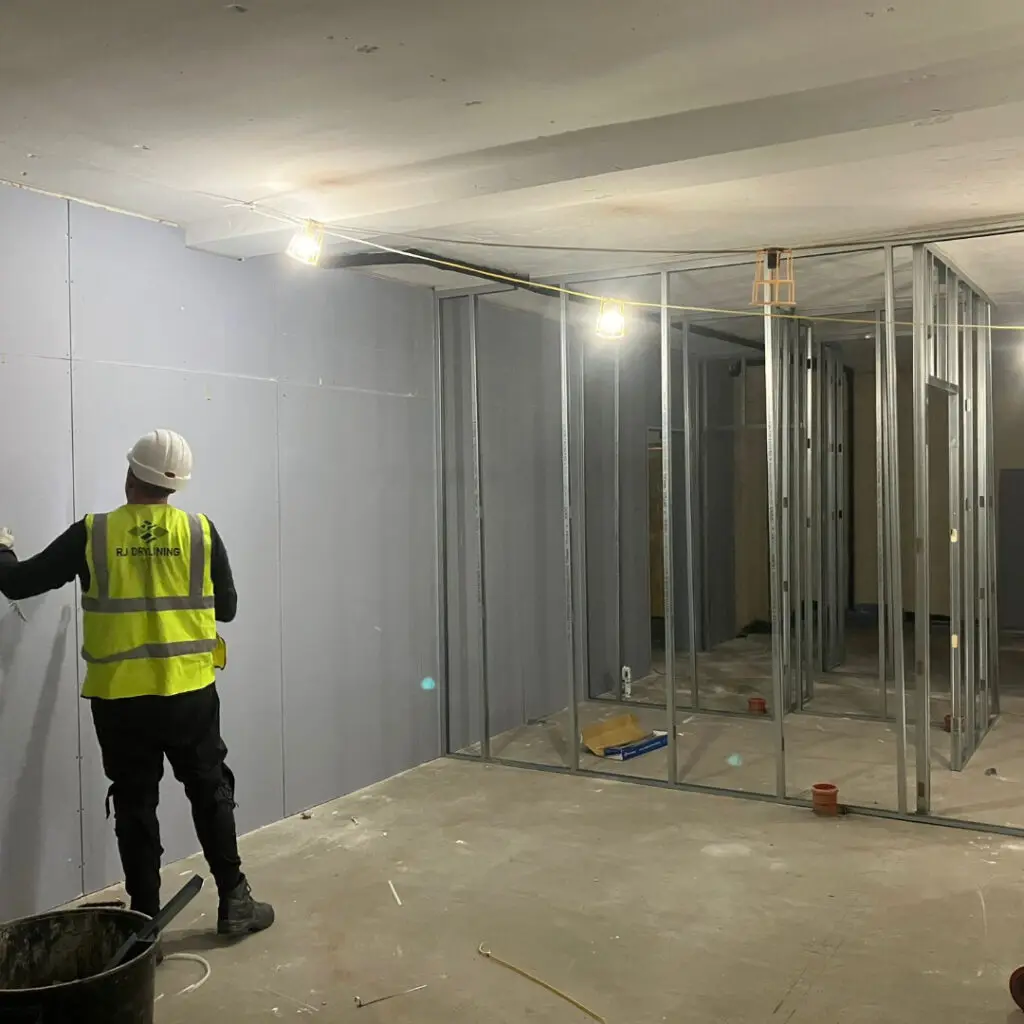 high end residential basement construction project kensington