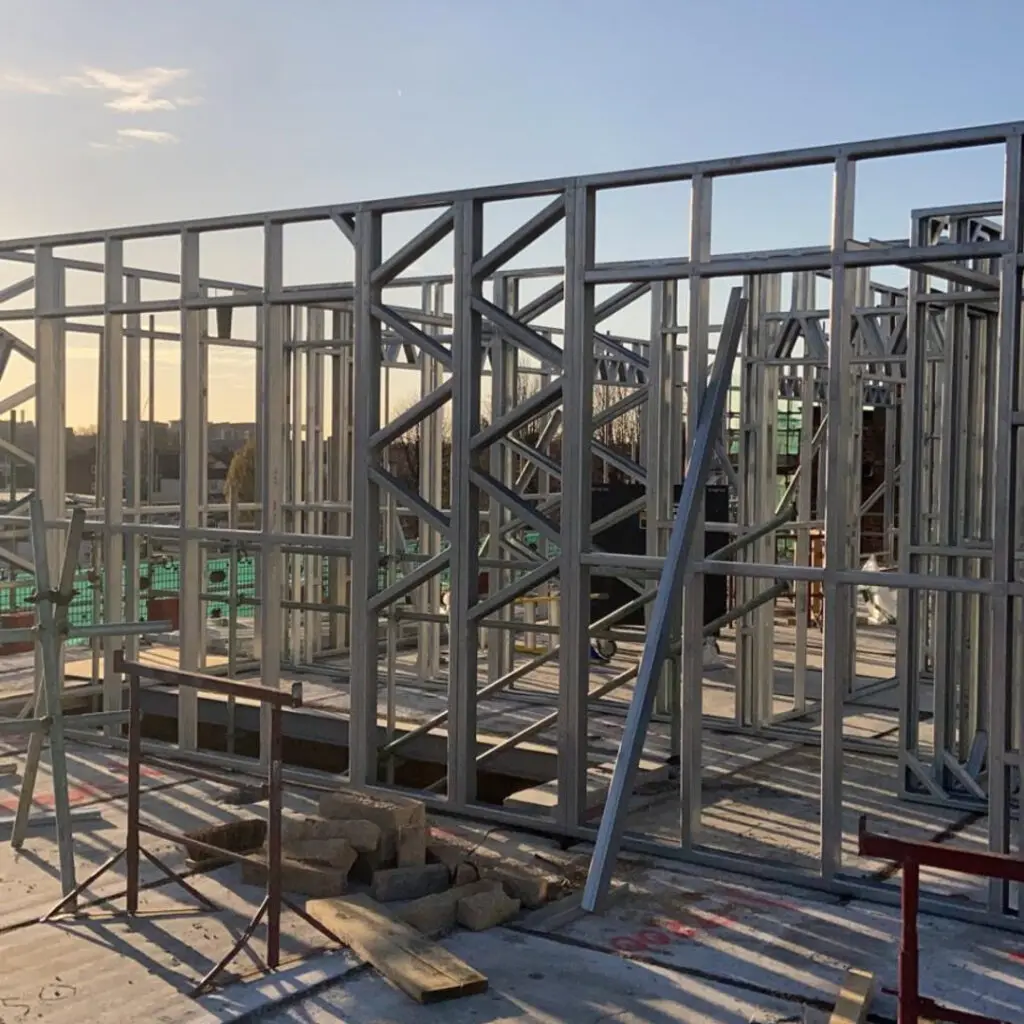 london road romford pub conversion SFS steel frame structure drylining